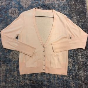 Soft cotton & cashmere Cardigan With Jewel Buttons